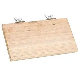 Sage Square Natural Wood Platform Cum Perch Cum Stand Bird Toy Ideal for Lovebird, Budgerigar, Sun Conure, Pionus, Quaker Parrot, Cockatiel, Finch, Canary, Budgeri (Light Weight) (9