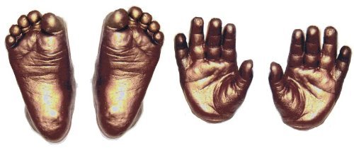 Anika-Baby BabyRice 3D Baby Casting Kit (Pack of 12, Large, Metallic Bronze)