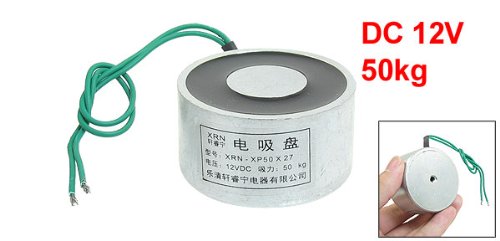 gesaugt Elektro-Lasthebemagnet Elektromagnet 12 VDC 50 Kg 50 kg 50 x 27 mm - 2