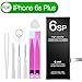 Price comparison product image EMNT Battery fit iPhone 6S Plus 3.82v 3400 mAh Li-ion Polymer Mobile Phone Battery compatible with iphone 6s plus with All Repair Replacement Kit Tools Adhesive Strips and Instructions (not 6/6S/6P)