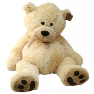 Large Cuddly Teddy Bear Soft Toy - Cuthbert (Vanilla)