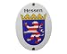 Produktbild Hessen Emaille Schild Hessen 11,5 x 15 cm Emailschild Oval.