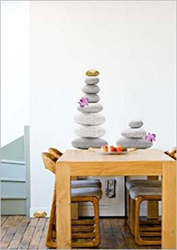 1art1 39985 Steine – Zen Steine Wand-Tatoos Aufkleber Poster-Sticker (70 x 50 cm) - 2