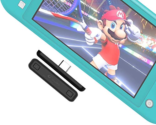 GULIkit Bluetooth Adapter für Nintendo Switch & Lite, PS4-PC-Laptops, Unterstützung für drahtlose Audiosender, APTX, niedrige Latenz für Airpods, Bluetooth-Kopfhörer, Lautsprecher (schwarz)