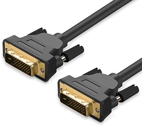 JASDOIT 2m DVI to DVI cable, Support DVI-D/DVI-I ,Dual Link 24+1,gold-plated contacts for Laptop, PC, Projector,HDTV