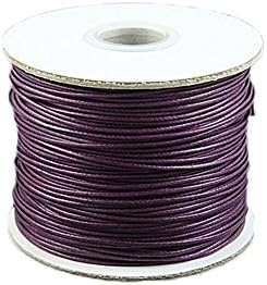 1mm Waxed Jewellery Making Cord 100 Metre Reel (Mulberry)