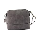 Feitong 2016 moda mujeres Scrub Bolsa de hombro bolso bandolera bolsa, mujer, gris