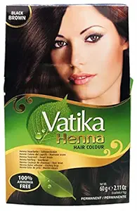 Dabur Vatika Black Brown Henna Rich Hair colour 60gms