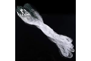 VGEBY1 Dilwe Fischernetz, Nylon Monofilament Kiemennetz mit Floatfischfalle für Salzwasserschuhfischerei Liebhaber 1m x 20m