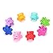 10PCS Small Hairpins Hair Claws Flowers Gripper Children Baby Girl Hair Clip Clamp Bangs Hair Accessories -RED