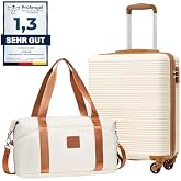 COOLIFE Cabin Suitcase 55x40x20 for Easyjet, Travel Bag 45x36x20cm | Carry-on Luggage for Short Trips, Lightweight ABS+PC Cab