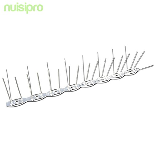 Nuisipro Vogelabwehr, Stachelgerüst, 1 Meter, gegen Tauben/Möwen/Spatzen, sehr effizient