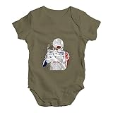 TWISTED ENVY Baby Jungen (0-24 Monate) Body Gr. 0-3 Monate, Khaki