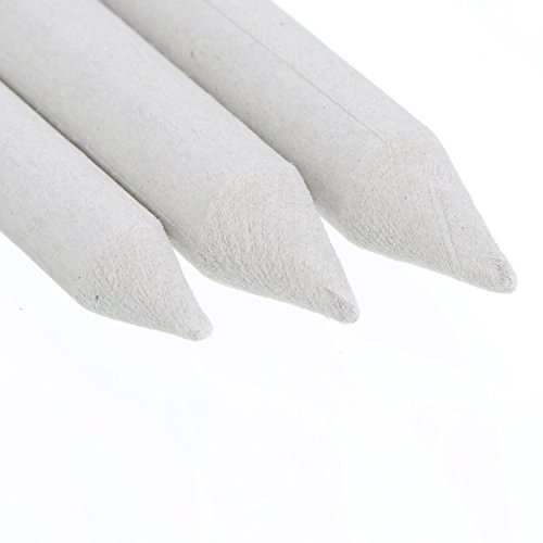 Outus 12 Stücke Sortierte Größe Papierwischer Blending Stümpfe und Tortillionen zum Zeichnen und Skizzieren mit 2 Stück Weißer Radiergummi - 5
