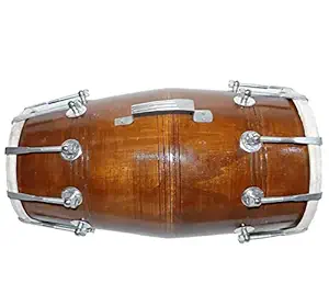 Apex musicals 18 inch Dholak red wooden