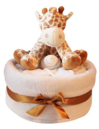 LARGE Unisex Giraffe Nappy Cake Baby Gift FREE Delivery
