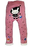 Baby and Toddler Wooly leggings by Dotty Fish girls Pink Winter Bunny
