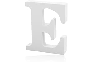 GLADFRESIT Decorative Wood Letters for Crafts, Standing Alphabet Letters for Children, Baby Name, Wedding, Birthday Party, Home Wall Decoration 4"
