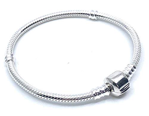 Missy Jewels, Pulsera 100% Plata de Ley para mujer tipo Pandora charms, valida para abalorios charms Pandora, Chamilia, Biagi, Swarovski etc.. (20)