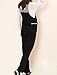 DEHANG Maternity Bib Jumpsuit Pants Sports Pocket With Zipper Size M - Black