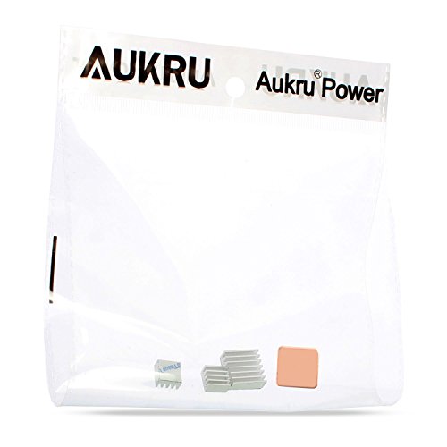 Aukru - Disipador de calor para Raspberry Pi  aluminio  3 unidades   color plateado