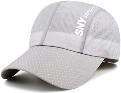 Unisex Outdoor UV Protection Adjustable Breathable Hat Quick-drying Waterproof Baseball Cap K12 Light Grey