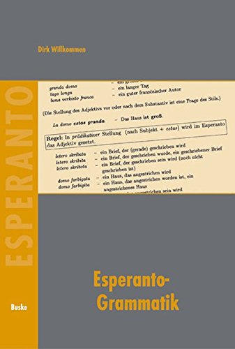 Esperanto Grammatik: Eine Lerner- und Referenzgrammatik Esperanto Grammatik: Eine Lerner- und Referenzgrammatik