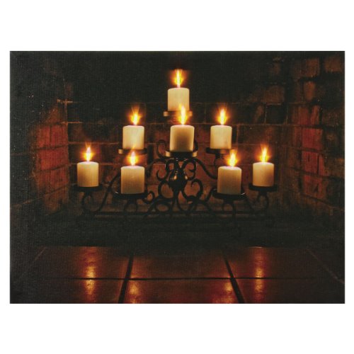 Preisvergleich Produktbild HEITRONIC LED BILD KERZENLEUCHTER 400x300MM