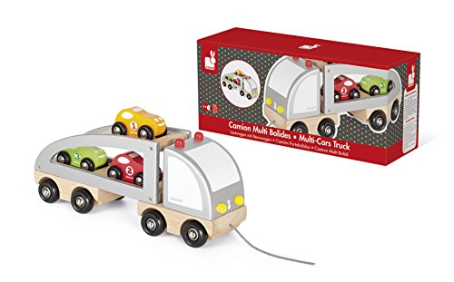Imagen 6 de Janod - Camión transporta coches a estirar (J05603)