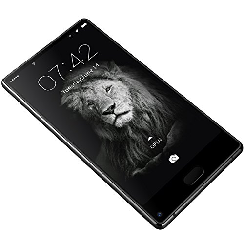 Smartphone Ohne Vertrag, DOOGEE MIX Lite 4G Dual SIM Handy Android 7.0 mit Fingerabdrucksensor, 5.2 Zoll HD IPS Display, 2GB RAM 16GB ROM, MT6737 Quad Core Prozessor, Dual 13 MP Hauptkamera - Schwarz