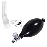 Black Manual Inflation Blood Pressure Monitor Latex Bulb with Air Release Valve