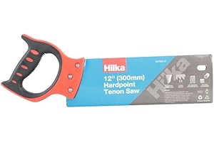 HILKA Sega a tenone da 30,5 cm, impugnatura morbida, 11TPI, rosso/argento