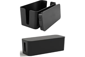 2 stycken kabellådor, kabelhanteringslåda, kabelsamlare med sidoingångar, kabelarrangör, för att dölja grenuttag, adaptrar oc