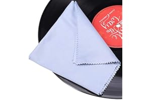 GARTOPVOIZ Record Cleaning Cloth, 6 Pack 12''x12'' Anti-Static Microfiber Towel Lint-free Cleaner for LP Record Vinyl Smart Phones Glasses