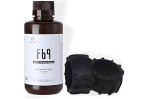 RI RESIONE RESIONE F69 Flexible 3D Printer Resin, 405nm UV-Curing DLP LCD MSLA Resin Rubber Like TPU Like Photopolymer Resin for LCD Printing (Black 1000g)