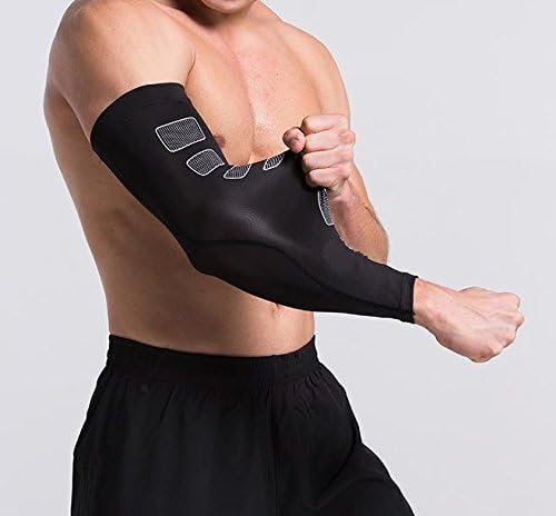 Arms Exercise Sport Breathable Long Sleeve Elbow Brace Elastic Elbow Cuff – Performance and Recovery Compression Sleeve – elastrap – Men and Women – Size S/M And L/XL – Brand new, S/M : TOUR DE COUDE 20-26 CM