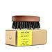 Boar Bristle Beard Brush For Men With 100% First Cut Boar Hair. Made in Pear Wood With Firm Bristles To Tame and Soften Your Facial Hair