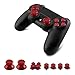 Produktbild kwmobile Ersatz Tasten für Playstation 4 / PS 4 Pro Controller CUH-ZCT1/ZCT2 - Dualshock in Rot - 4 Aktionstasten 2 Thumbsticks 1 Steuerkreuz