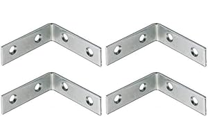 GAS N POW3R 50x50x16mm 90 gradi angolo retto metallo L staffa staffa angolo staffa fissaggio mensola supporto riparazione x4