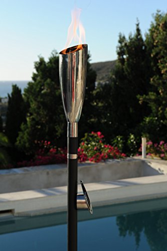 Aristo Gartenfackel PISA Edelstahl glänzend 137cm - 3