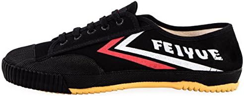 wu designs Feiyue Trainers Martial Arts Sports Parkour Shoes, black, 4