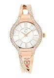 C-Collection by CHRIST Damen-Armbanduhr Analog Quarz One Size, silberfarben, rosé