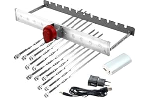 CEEBOO Grillmaster Grillaufsatz, Renschler Line mit Motor, Powerbank und 11 Spieße