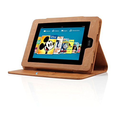 BORIYUAN Echt Ledertasche Case Hülle für den neuen AMAZON KINDLE Paperwhite 2015 300 ppi-Display , 6 Zoll / Kindle Paperwhite 2014 2013 2012 Schutzhülle Hülle Tasche Leder Case Smart Cover aus echtem Leder mit Standfunktion im Bookstyle (Braun) - 4