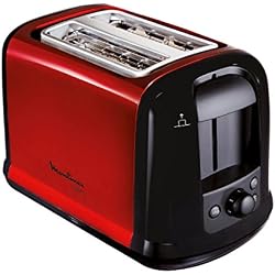 Moulinex - LT261D - Grille-pains, 850 watts, Noir / Rouge