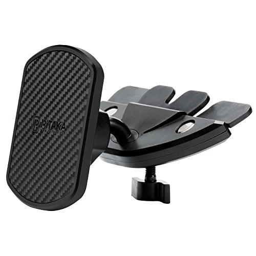 PITAKA magnetico Supporto per slot per CD [CD Slot Magmount] - Premium Luxury 360 gradi di rotazione CD Slot Supporto da Auto per Cellulare Supporto per Smartphone