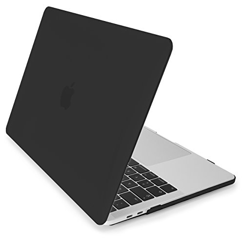 MyGadget MacBook Pro 13 Zoll *Matt* Case - Model mit / ohne Touchbar Ende 2016 (A1706 / A1708) Plastik Mac Hülle Schutzhülle Hartschale Cover (Schwarz)