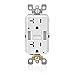 Produktbild Leviton GFNL2-W Self-Test SmartlockPro Slim GFCI Tamper-Resistant Receptacle with Guidelight and LED Indicator, 20 Amp, White by Leviton