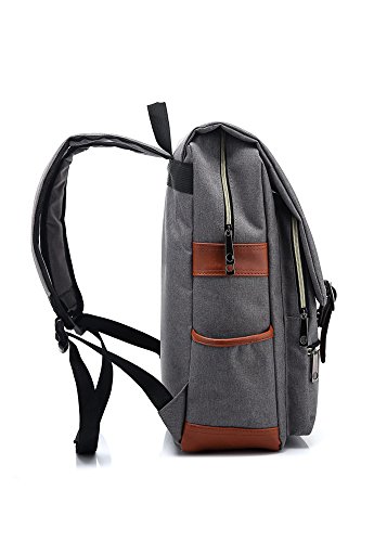 EssVita Vintage Rucksack Herren Damen Unisex School Student Oxford Laptop Rucksack Retro Rucksäcke Schulrucksack - 2