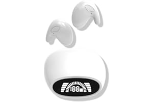 WANWEN Écouteur Bluetooth sans Fil Etanche, Oreillette Intra Auriculaire Bluetooth, Écouteur sans Fil de Sommeil Invisible étanche, Double Suppression de Bruit (White)